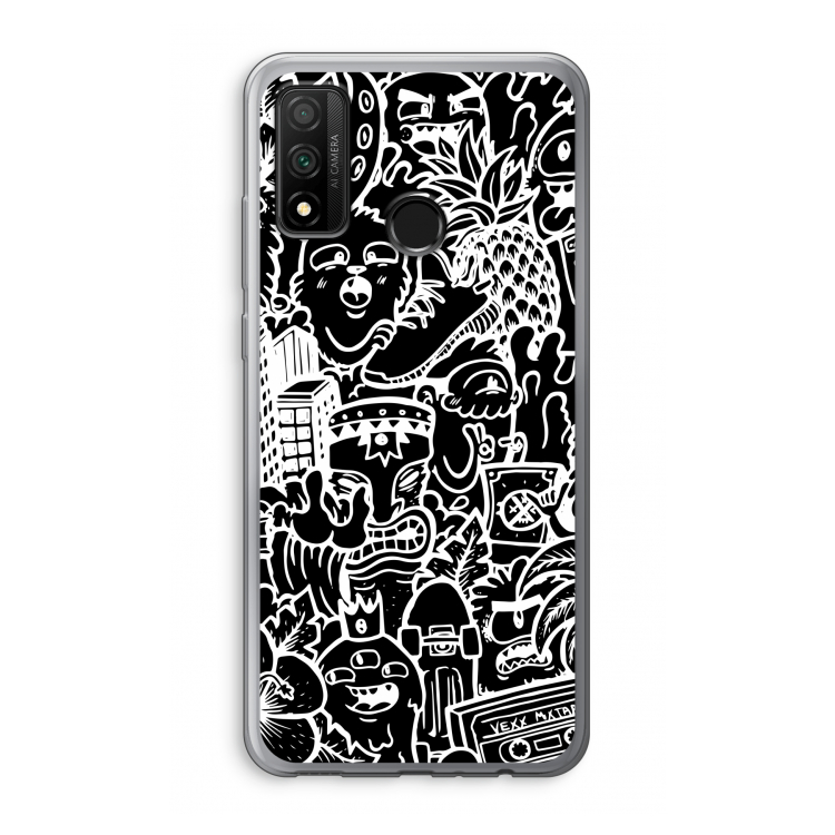 Vexx Black Mixtape: Huawei P Smart (2020) Transparant Hoesje