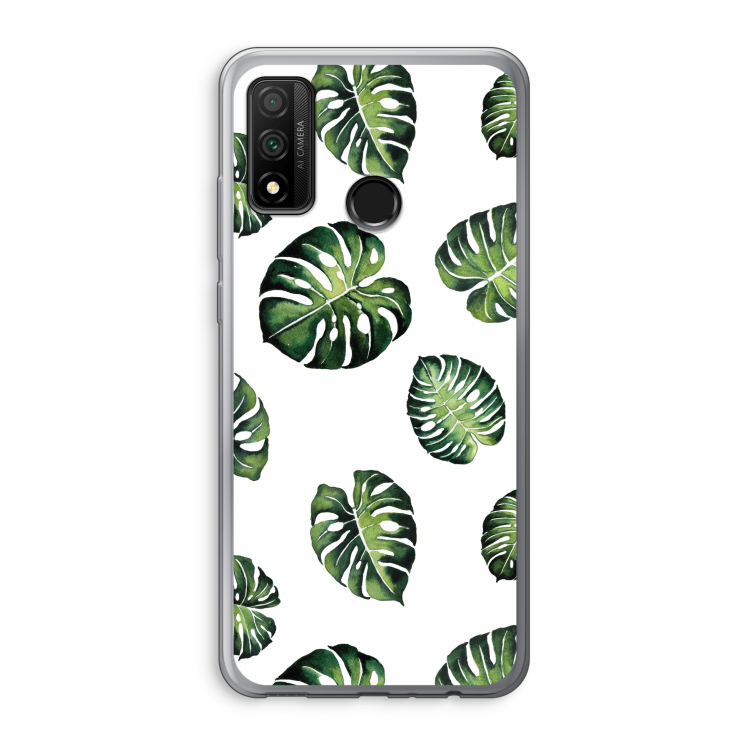Tropische bladeren: Huawei P Smart (2020) Transparant Hoesje