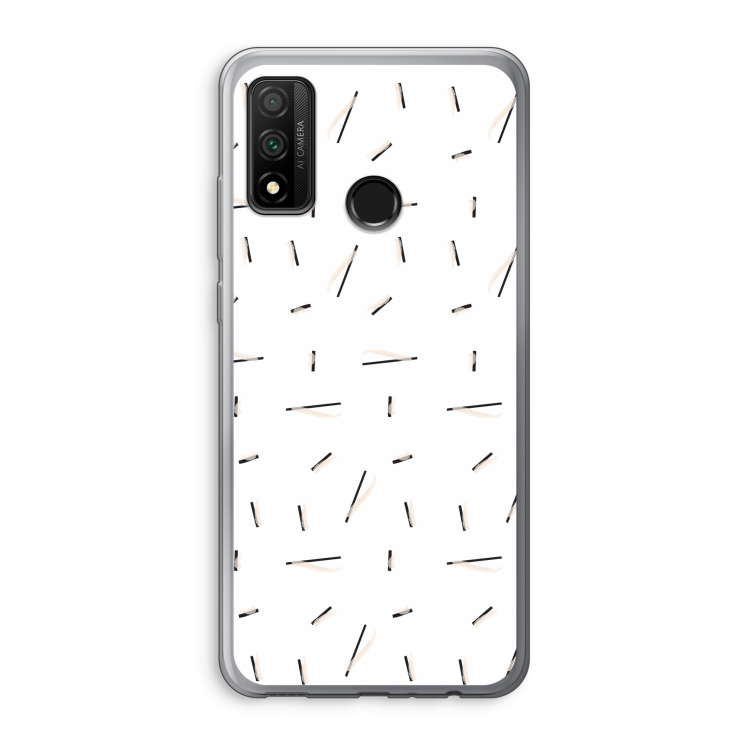 Hipster stripes: Huawei P Smart (2020) Transparant Hoesje
