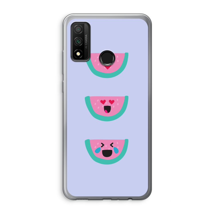 Smiley watermeloen: Huawei P Smart (2020) Transparant Hoesje