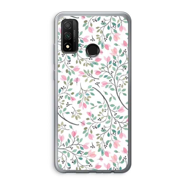 Sierlijke bloemen: Huawei P Smart (2020) Transparant Hoesje