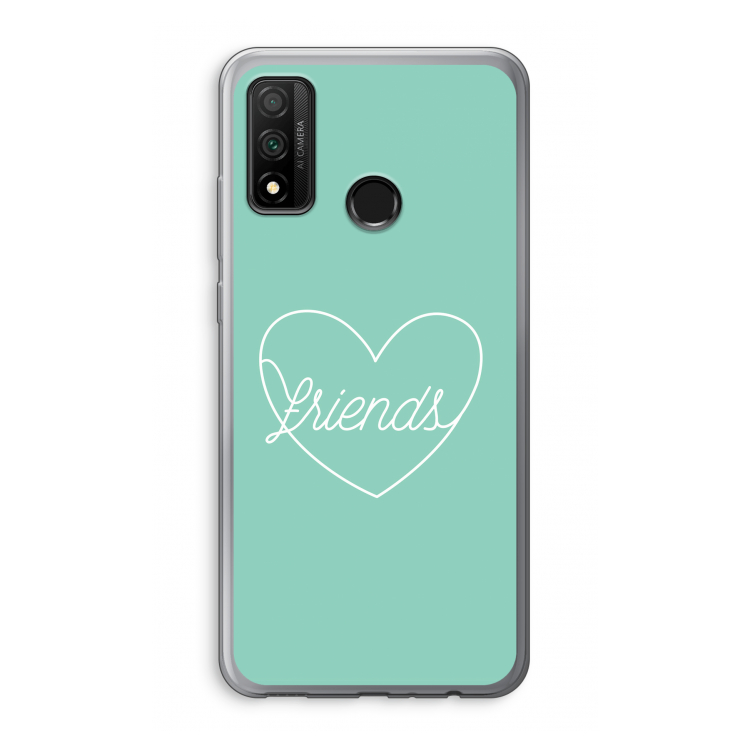Friends heart pastel: Huawei P Smart (2020) Transparant Hoesje