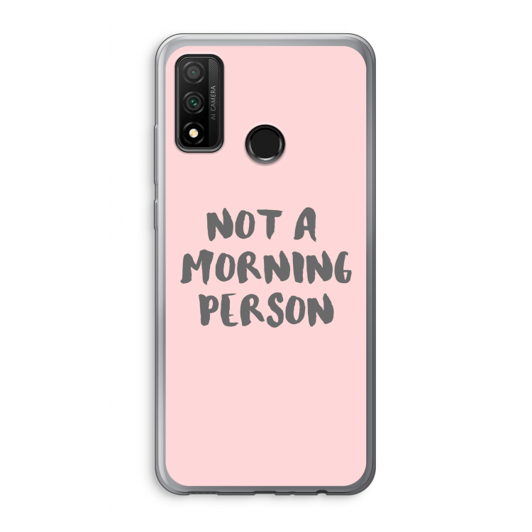 Morning person: Huawei P Smart (2020) Transparant Hoesje