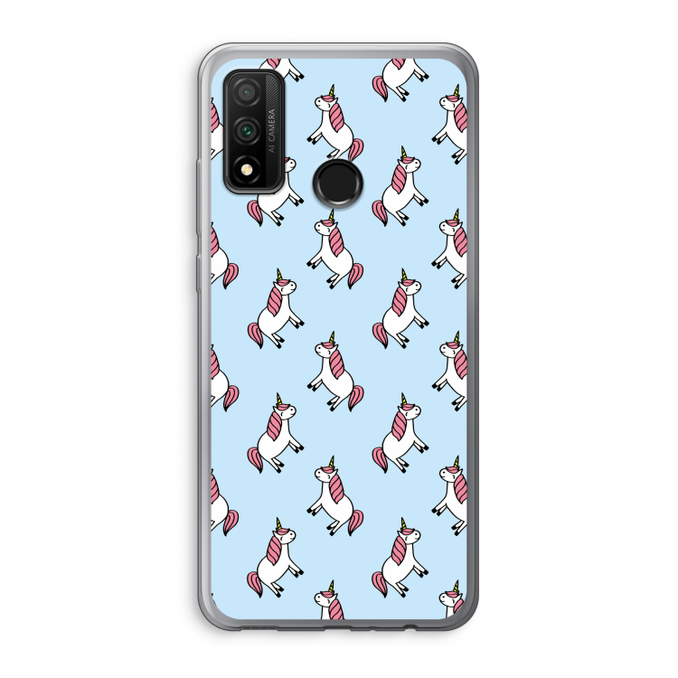 Eenhoorns overal: Huawei P Smart (2020) Transparant Hoesje
