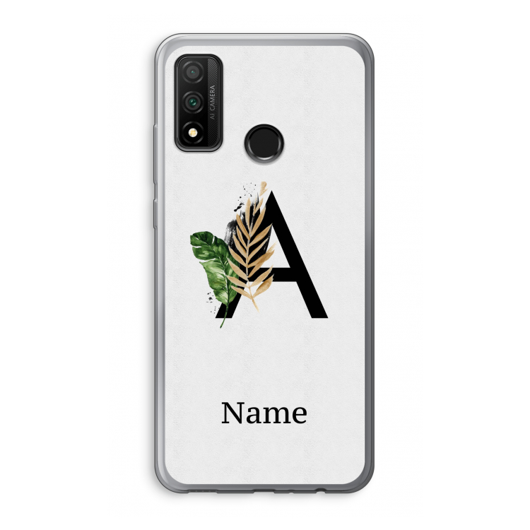 Charcoal Flora: Huawei P Smart (2020) Transparant Hoesje