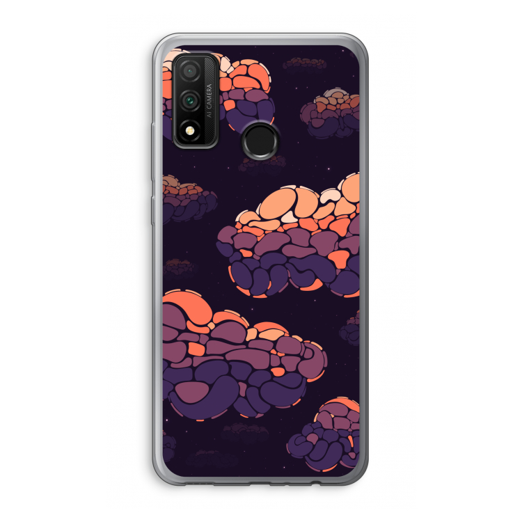 Patroon Wolken: Huawei P Smart (2020) Transparant Hoesje