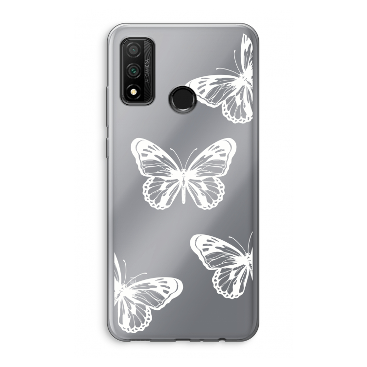 White butterfly: Huawei P Smart (2020) Transparant Hoesje