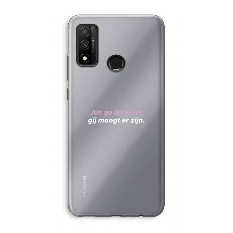 gij moogt er zijn: Huawei P Smart (2020) Transparant Hoesje