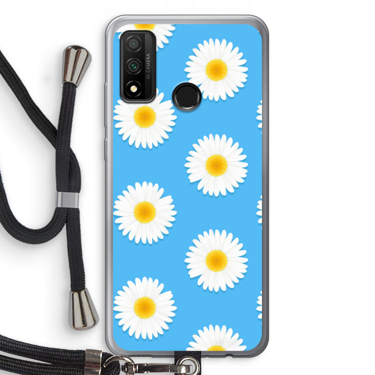 Margrietjes: Huawei P Smart (2020) Transparant Hoesje met koord