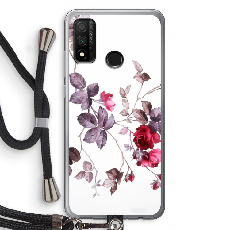 Mooie bloemen: Huawei P Smart (2020) Transparant Hoesje met koord