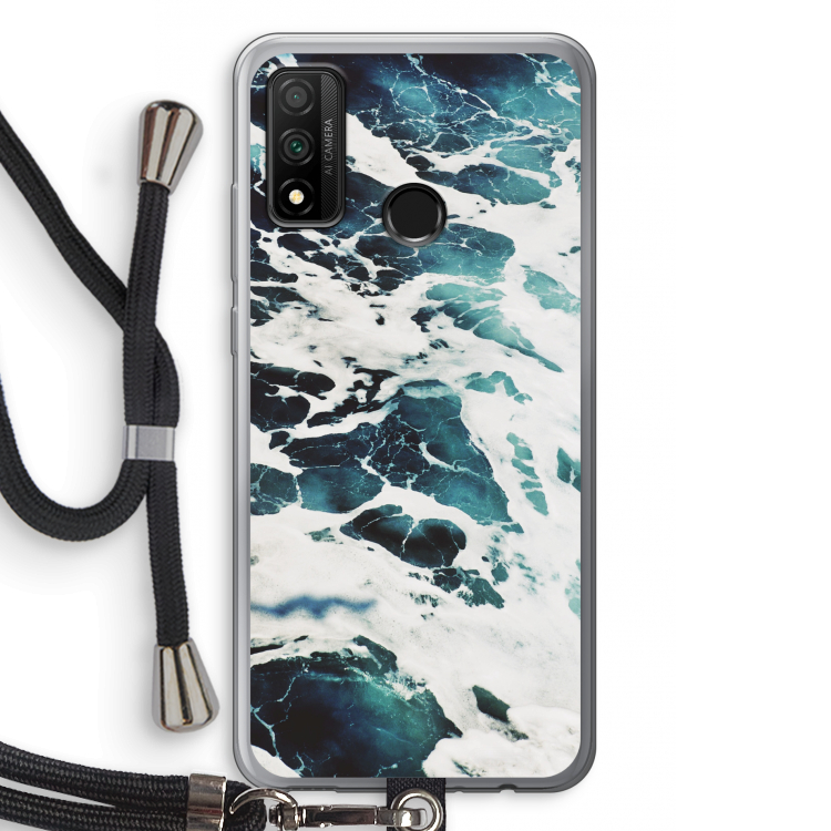 Golven: Huawei P Smart (2020) Transparant Hoesje met koord