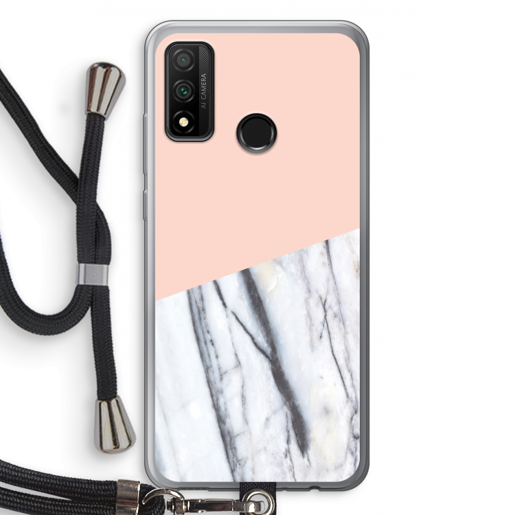 A touch of peach: Huawei P Smart (2020) Transparant Hoesje met koord