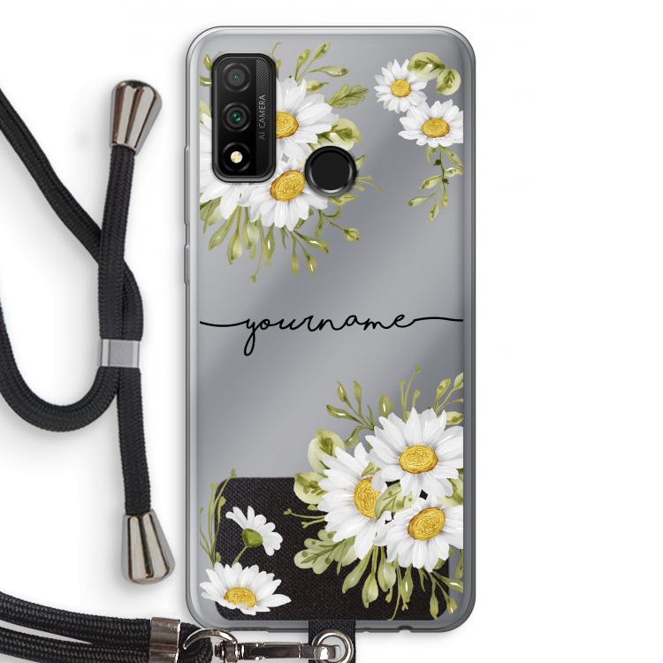 Daisies: Huawei P Smart (2020) Transparant Hoesje met koord