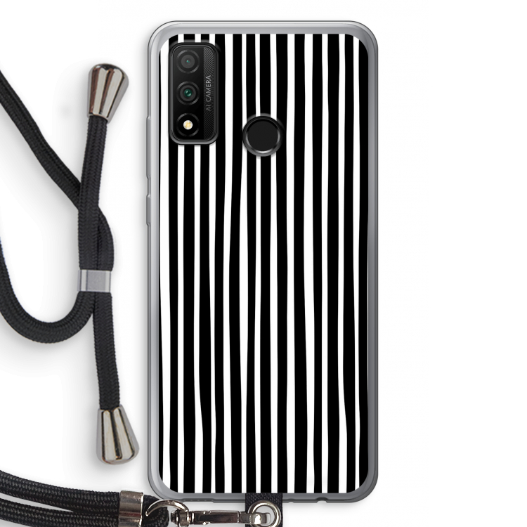 Stripes: Huawei P Smart (2020) Transparant Hoesje met koord