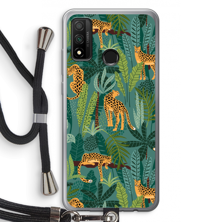 Luipaard 2: Huawei P Smart (2020) Transparant Hoesje met koord