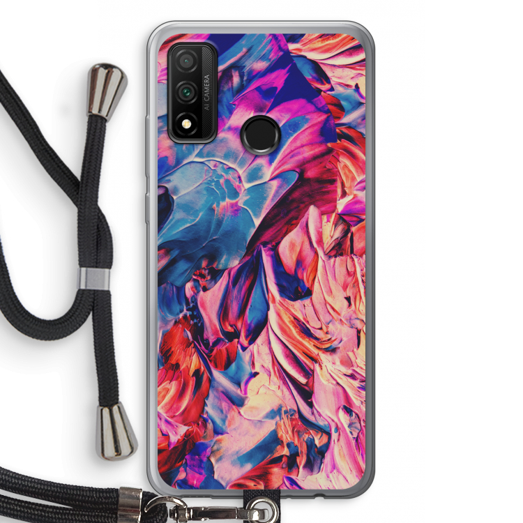 Pink Orchard: Huawei P Smart (2020) Transparant Hoesje met koord