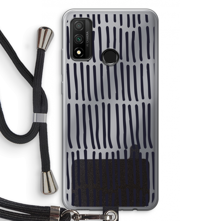 Moroccan stripes: Huawei P Smart (2020) Transparant Hoesje met koord
