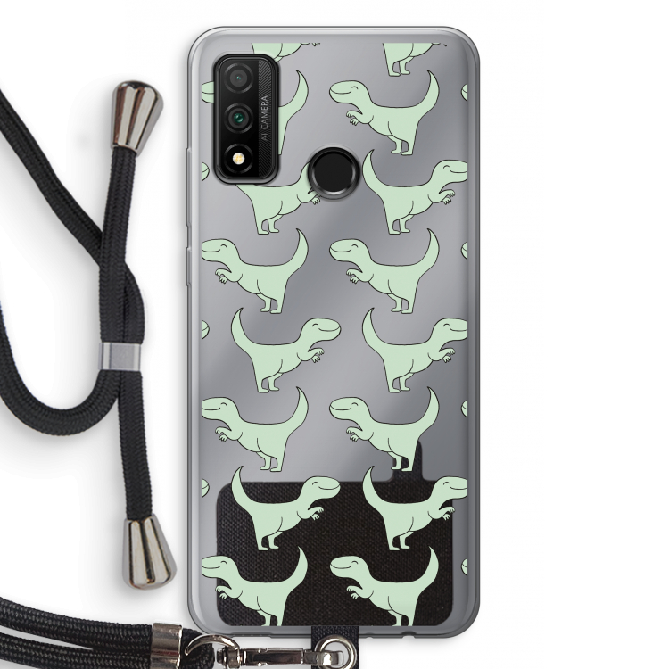 Dinos: Huawei P Smart (2020) Transparant Hoesje met koord