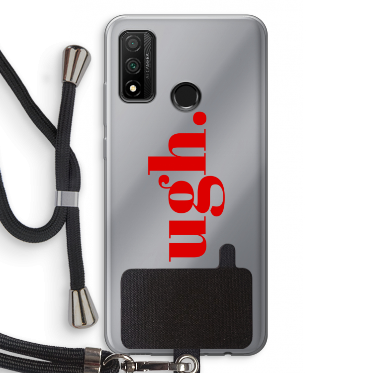 Ugh: Huawei P Smart (2020) Transparant Hoesje met koord