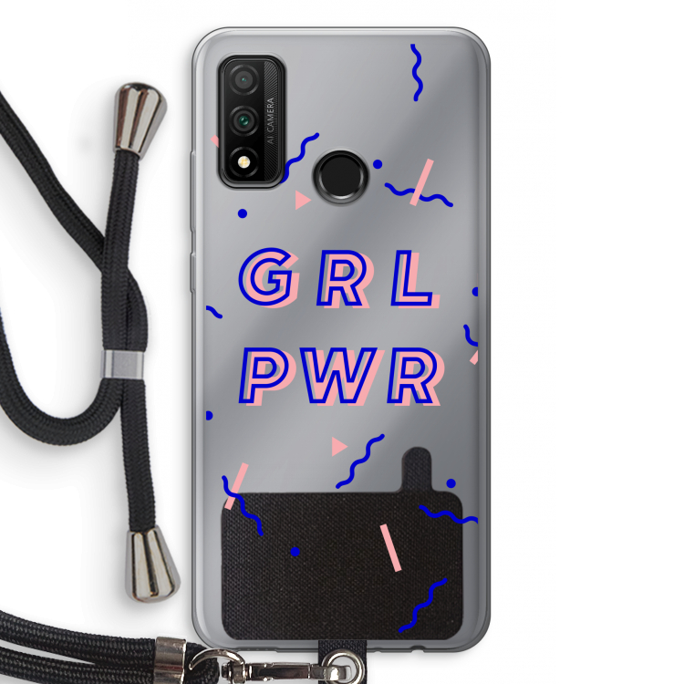GRL PWR: Huawei P Smart (2020) Transparant Hoesje met koord