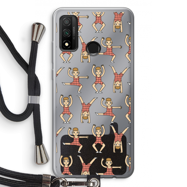 Gymboys: Huawei P Smart (2020) Transparant Hoesje met koord