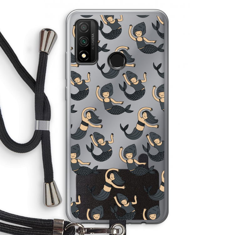 Zeemeermin: Huawei P Smart (2020) Transparant Hoesje met koord