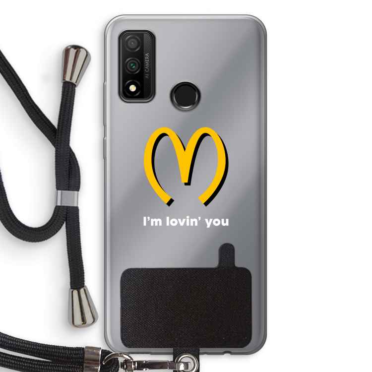I'm lovin' you: Huawei P Smart (2020) Transparant Hoesje met koord