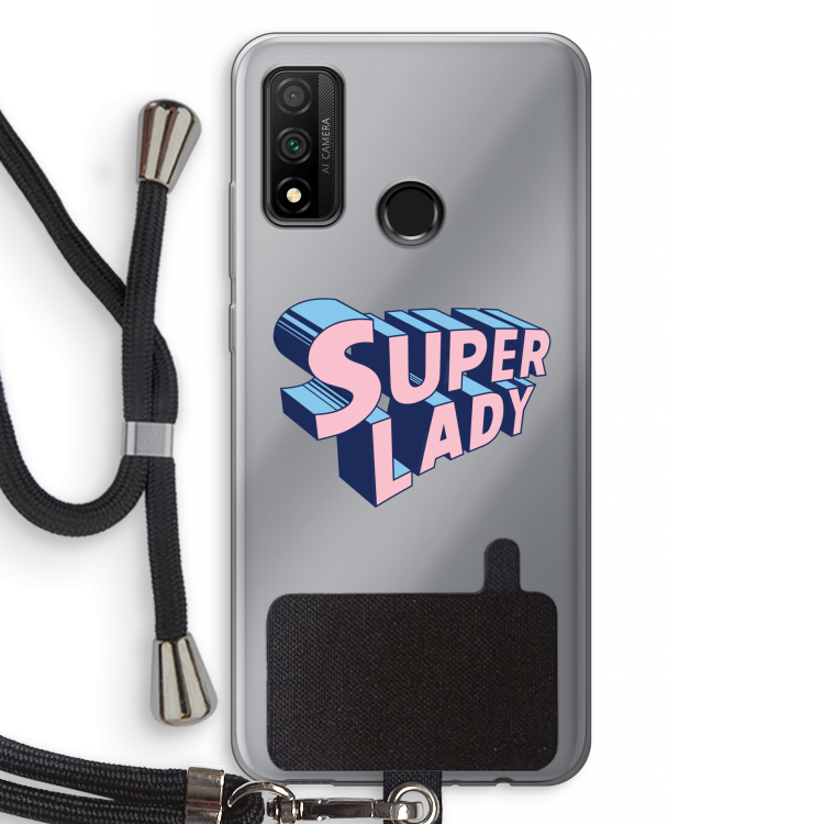 Superlady: Huawei P Smart (2020) Transparant Hoesje met koord