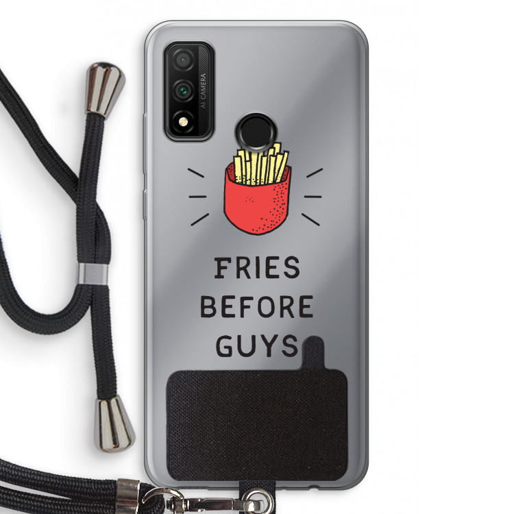 Fries before guys: Huawei P Smart (2020) Transparant Hoesje met koord