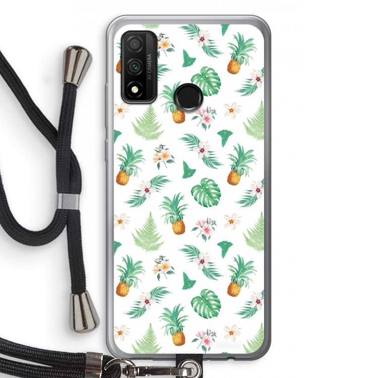 Ananas bladeren: Huawei P Smart (2020) Transparant Hoesje met koord