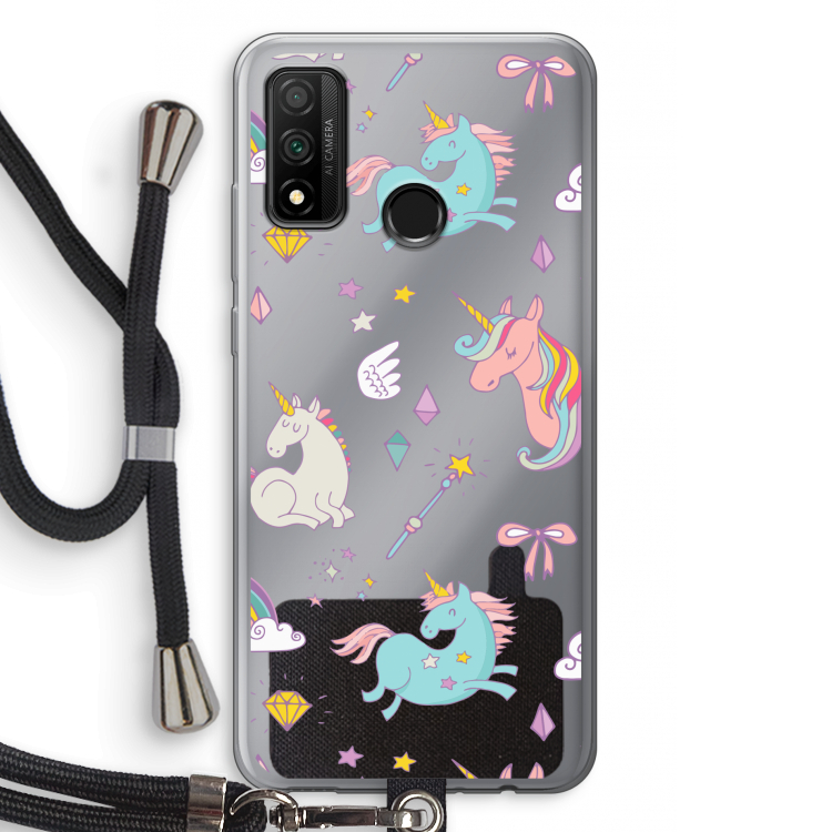 Fantasiewereld: Huawei P Smart (2020) Transparant Hoesje met koord