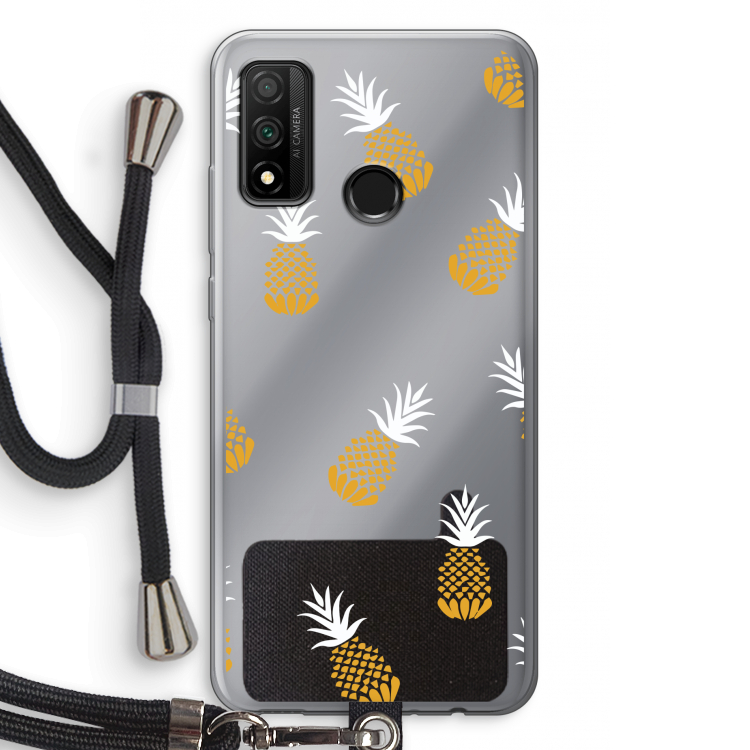 Ananasjes: Huawei P Smart (2020) Transparant Hoesje met koord