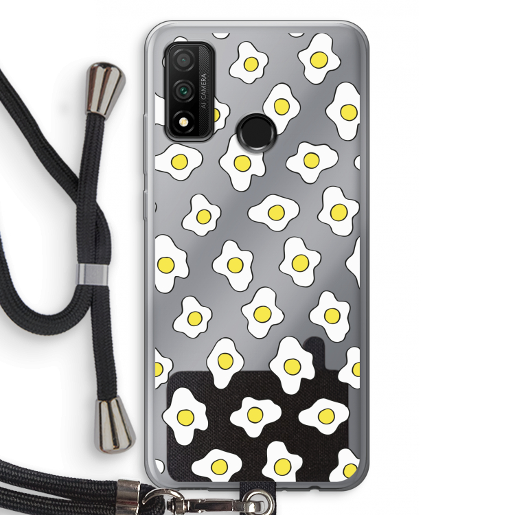 Spiegeleitjes: Huawei P Smart (2020) Transparant Hoesje met koord