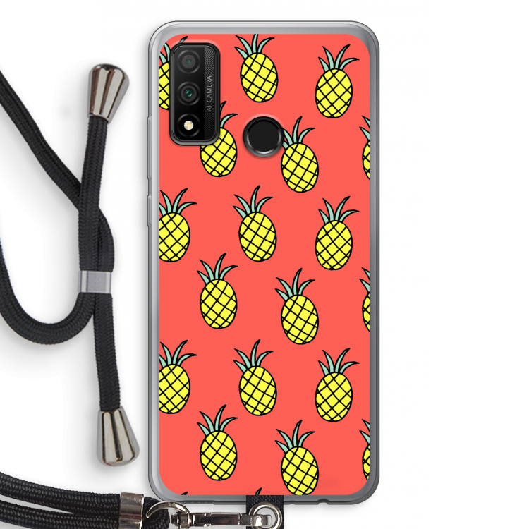 Ananas: Huawei P Smart (2020) Transparant Hoesje met koord