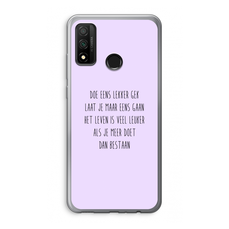 Gek: Huawei P Smart (2020) Transparant Hoesje