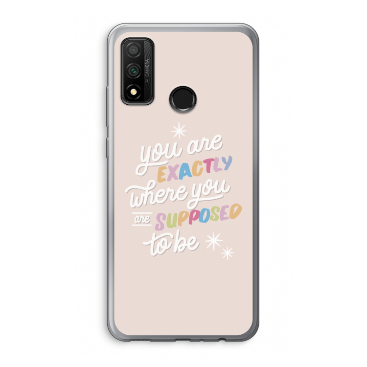 Right Place: Huawei P Smart (2020) Transparant Hoesje
