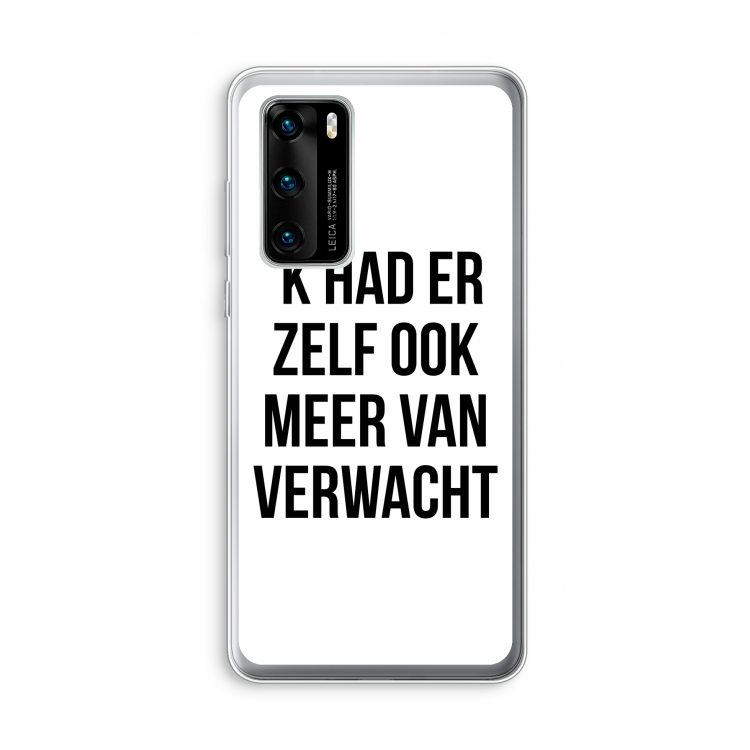 Meer verwacht: Huawei P40 Transparant Hoesje