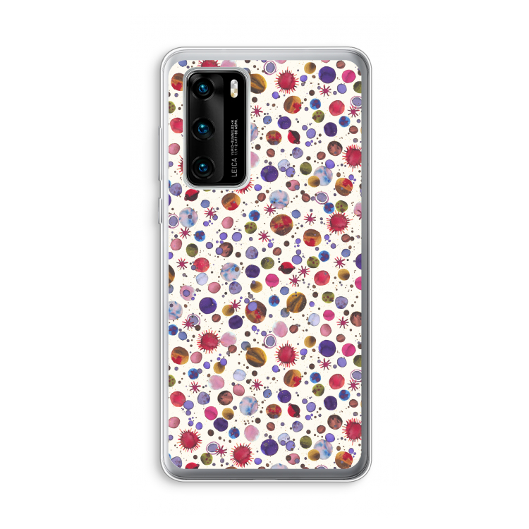 Planets Space: Huawei P40 Transparant Hoesje