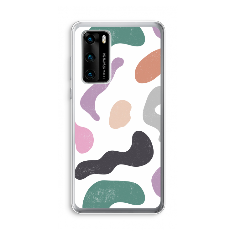 Memphis Shapes: Huawei P40 Transparant Hoesje