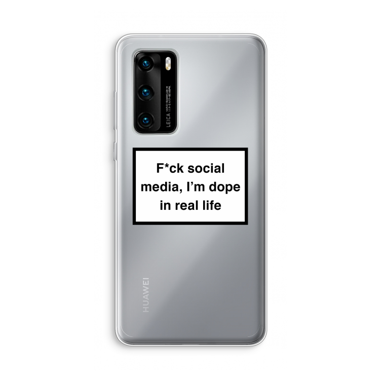 I'm dope: Huawei P40 Transparant Hoesje