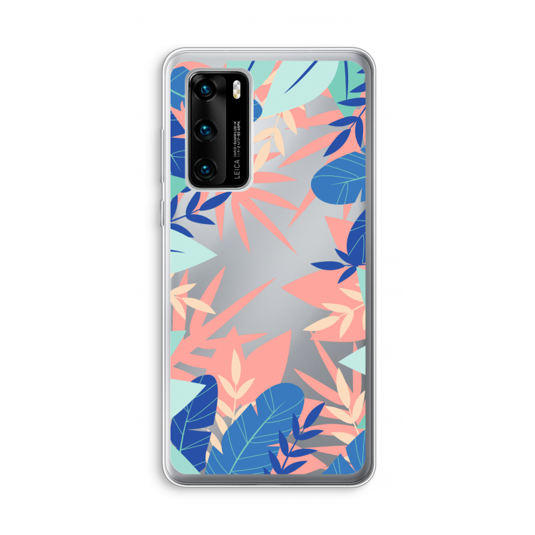 Tropisch: Huawei P40 Transparant Hoesje