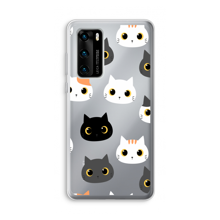 Katten: Huawei P40 Transparant Hoesje