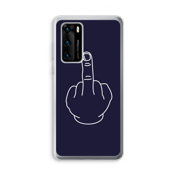 F**k U: Huawei P40 Transparant Hoesje