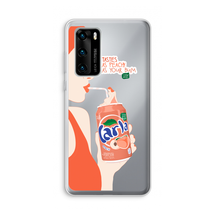 Peach please!: Huawei P40 Transparant Hoesje