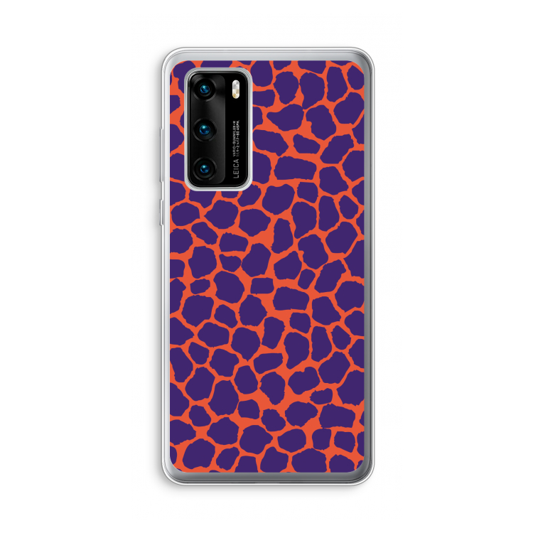 Purple Giraffe: Huawei P40 Transparant Hoesje