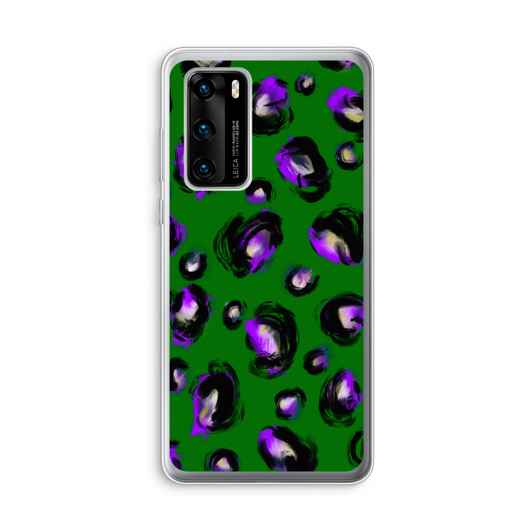 Green Cheetah: Huawei P40 Transparant Hoesje