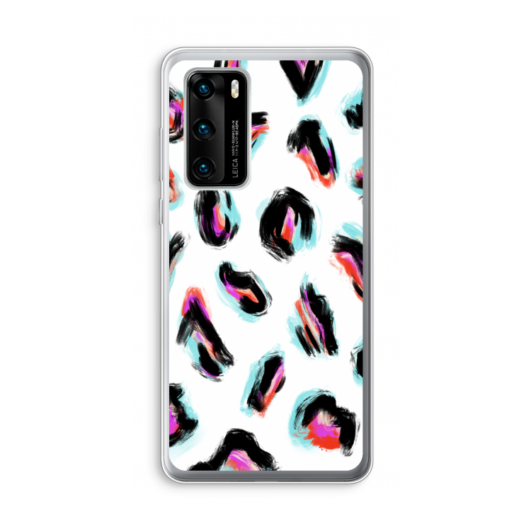 Cheetah color: Huawei P40 Transparant Hoesje