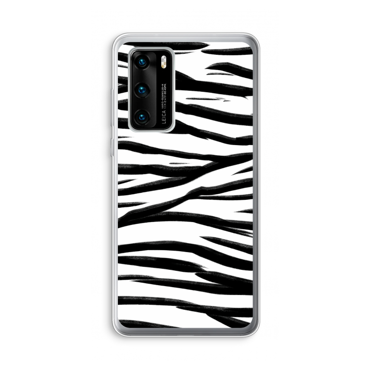 Zebra pattern: Huawei P40 Transparant Hoesje