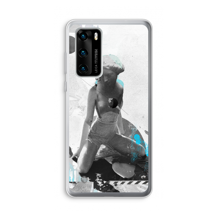 I will not feel a thing: Huawei P40 Transparant Hoesje