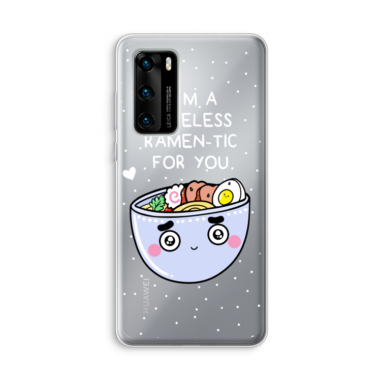 I'm A Hopeless Ramen-Tic For You: Huawei P40 Transparant Hoesje